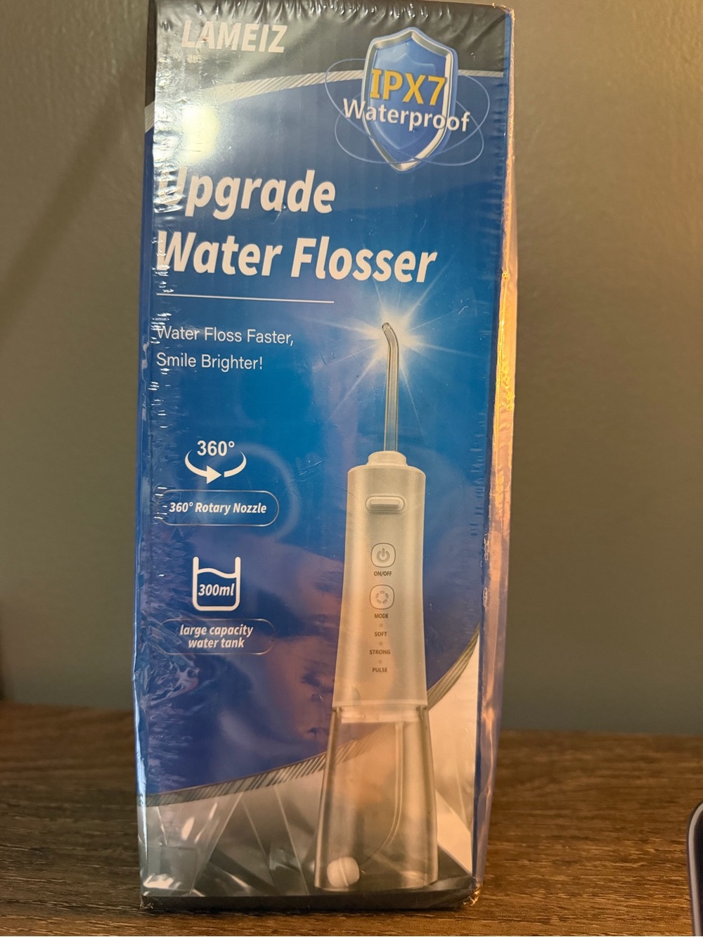 Lameiz White Water Flosser - IPX7 Waterproof Oral Irrigator